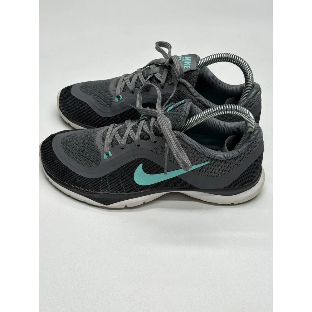 Nike Flex TR 8 Women's Training Shoes Grey Teal Athletic‎ Sneakers Size 5.5